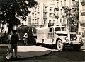 45 - Damascus. Transferring to the bus for the desert crossing. Japanese girl in front of bus.